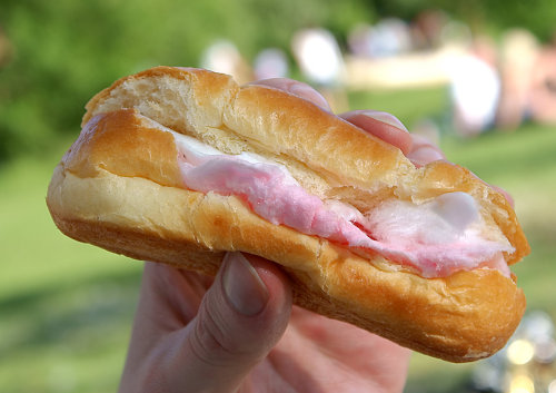 The Pink Panther A brioche bun with cotton candy filling. (submitted by laurababb)